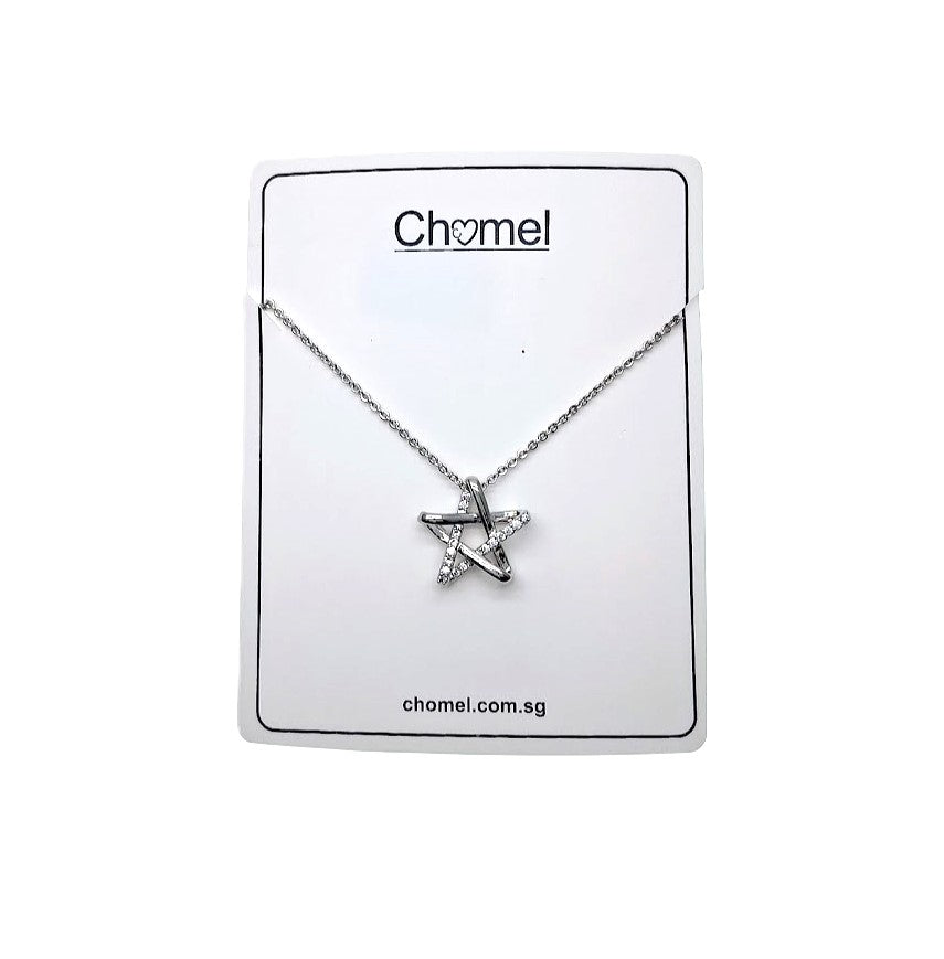 Star Cubic Zirconia Pendant Necklace - CHOMEL