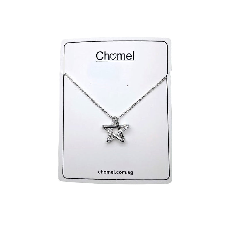 Star Cubic Zirconia Pendant Necklace - CHOMEL