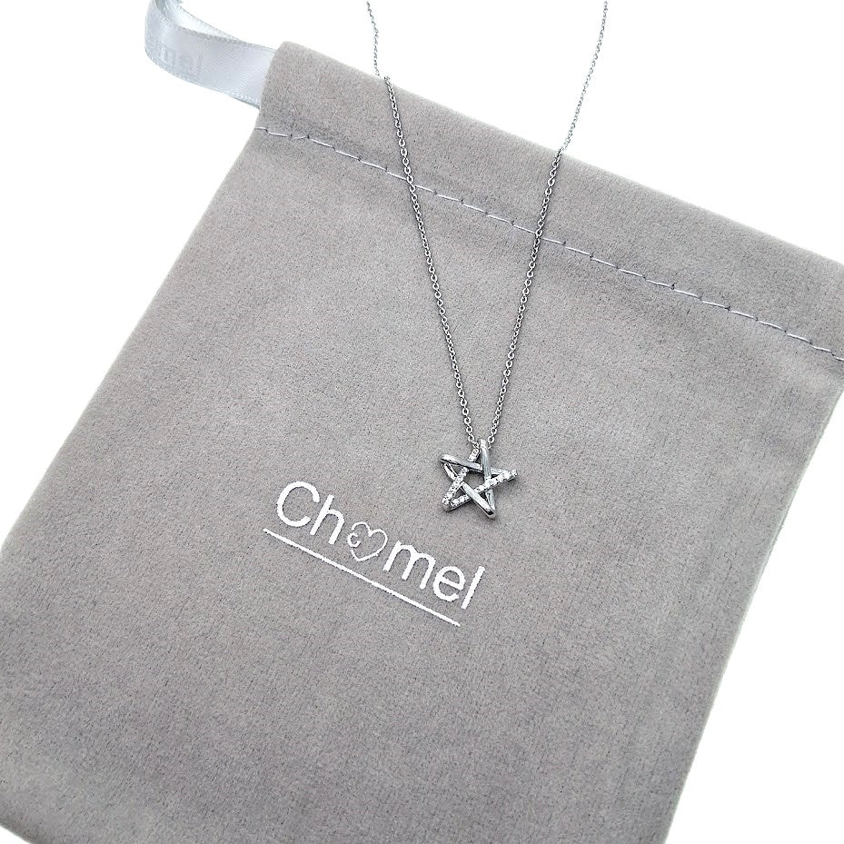 Star Cubic Zirconia Pendant Necklace - CHOMEL