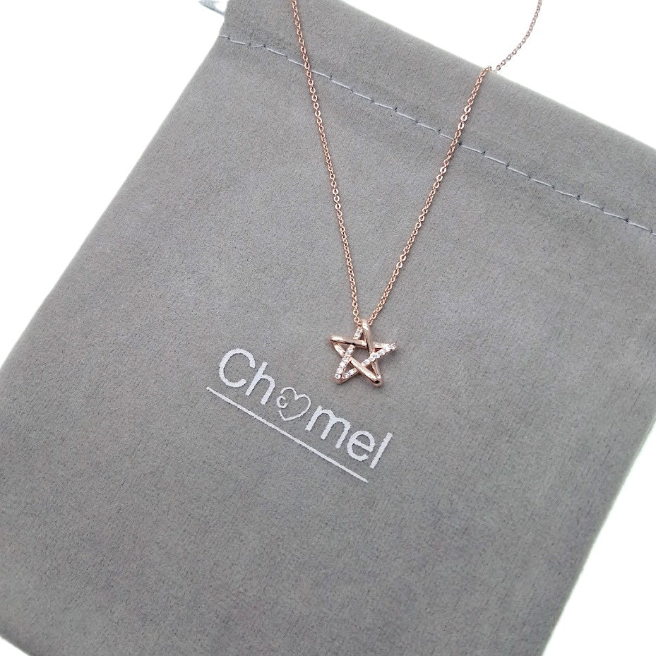 Star Cubic Zirconia Pendant Necklace - CHOMEL