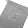 Heartbeat Cubic Zirconia Necklace - CHOMEL