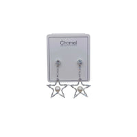 Star Simulated Pearl Earrings - CHOMEL