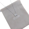 Ribbon Cubic Zirconia Necklace - CHOMEL