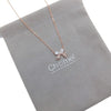 Ribbon Cubic Zirconia Necklace - CHOMEL