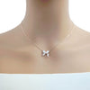Ribbon Cubic Zirconia Necklace - CHOMEL