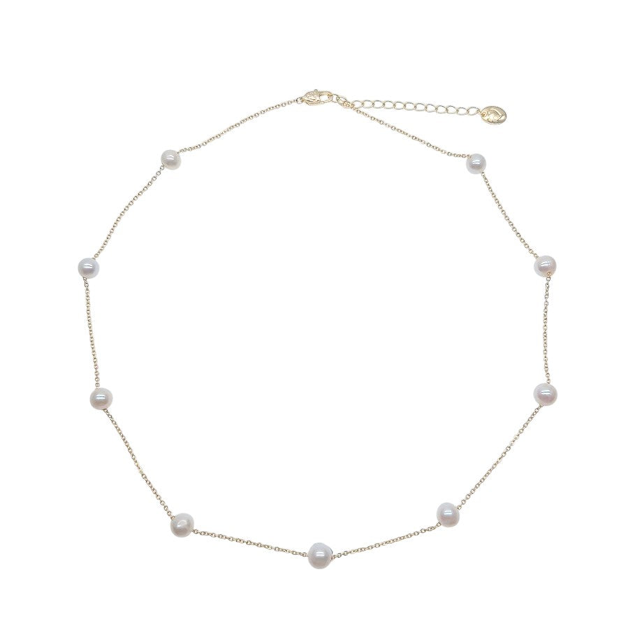Freshwater Pearl On Chain Necklace