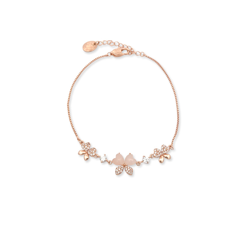Butterfly Simulated Moonstone Bracelet - CHOMEL