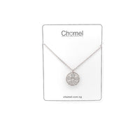 Flower Cubic Zirconia Pendant - CHOMEL