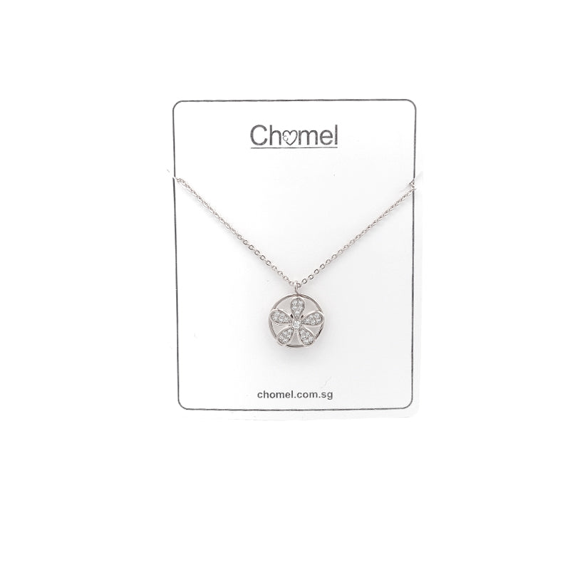 Flower Cubic Zirconia Pendant - CHOMEL