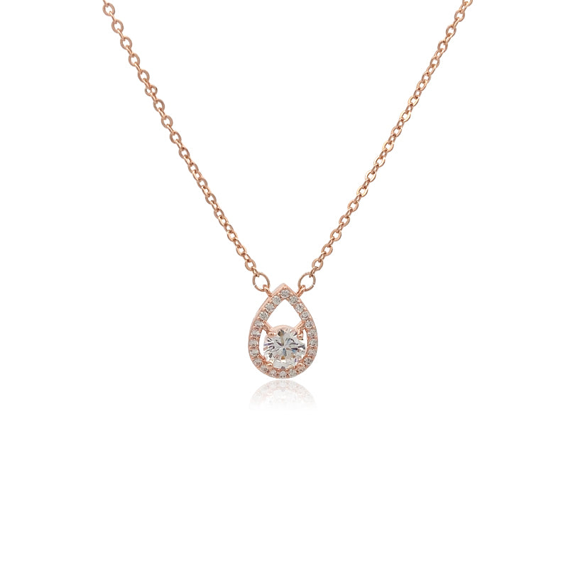 Teardrop Cubic Zirconia Necklace