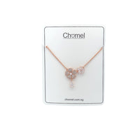 Flower Cubic Zirconia Necklace - CHOMEL