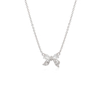 Ribbon Cubic Zirconia Necklace - CHOMEL