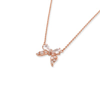 Ribbon Cubic Zirconia Necklace - CHOMEL