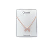 Ribbon Cubic Zirconia Necklace - CHOMEL
