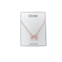 Ribbon Cubic Zirconia Necklace - CHOMEL