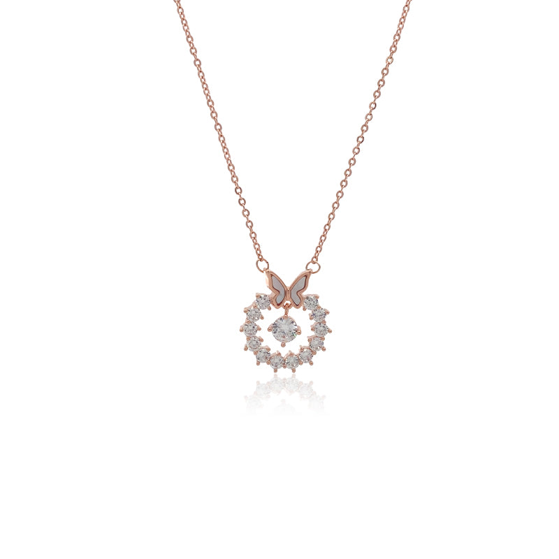 Butterfly Cubic Zirconia  Necklace - CHOMEL