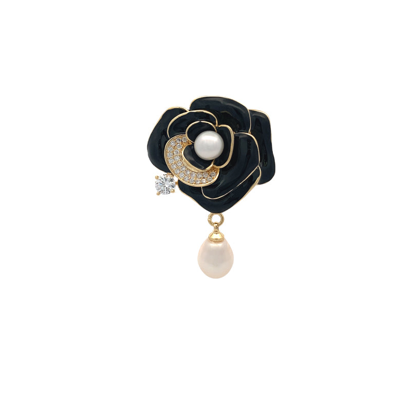 Flower Freshwater Pearl Brooch - CHOMEL