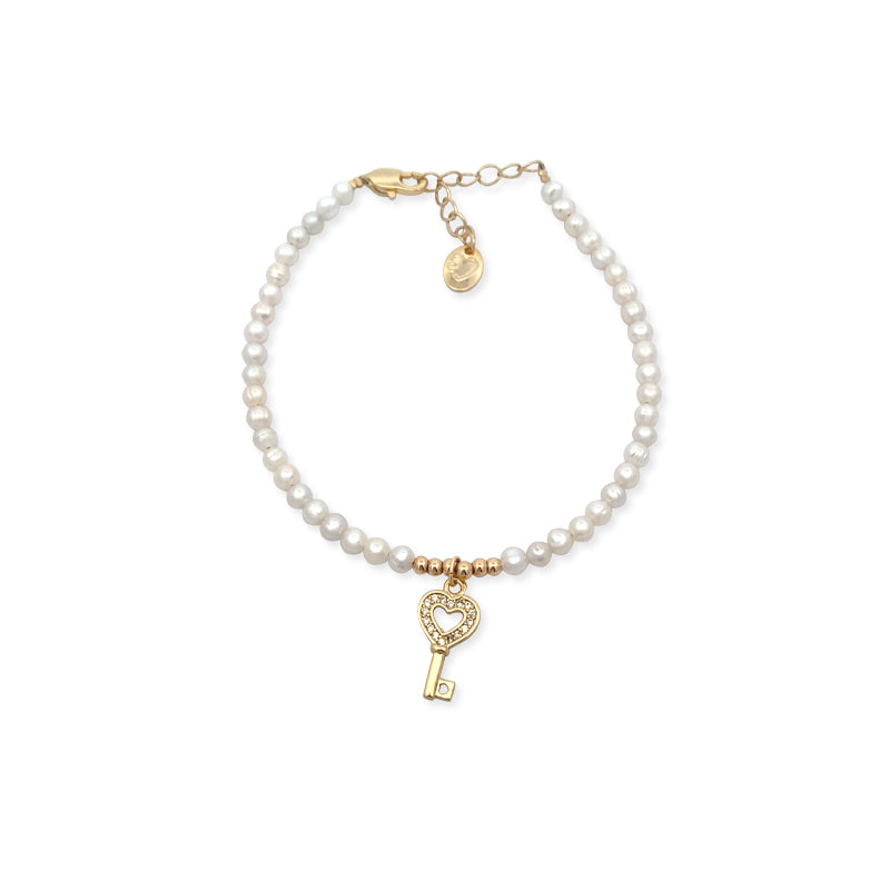 Freshwater Pearl Chain Bracelet - CHOMEL