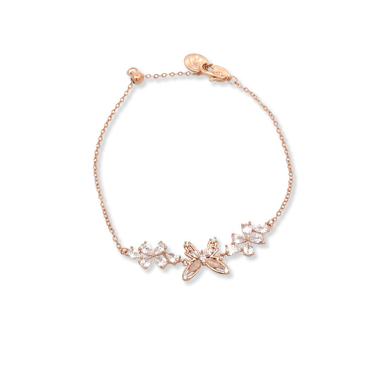 Butterfly Simulated Moonstone Bracelet - CHOMEL