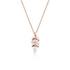 Simulated Moonstone Pendant Necklace - CHOMEL