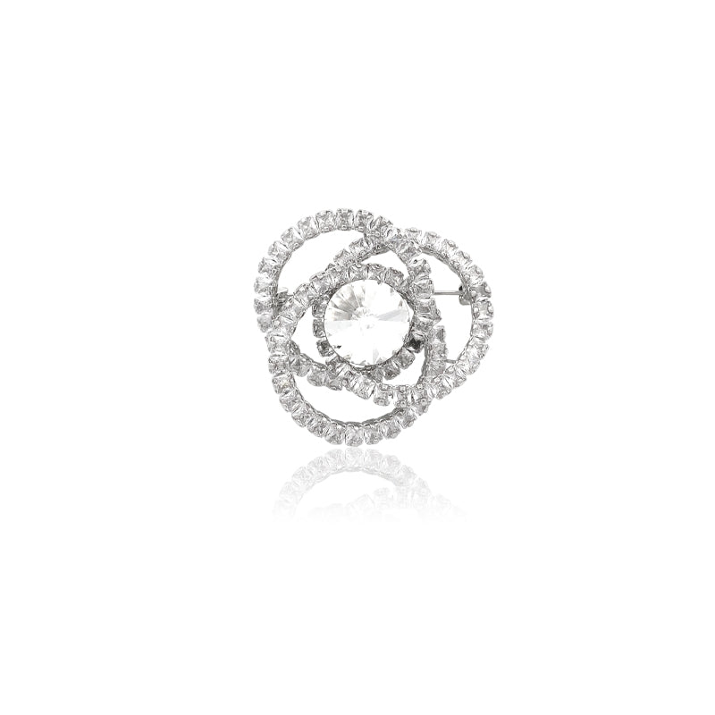 Cubic Zirconia Brooch - CHOMEL
