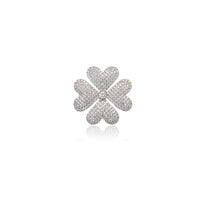 Clover Cubic Zirconia Brooch - CHOMEL