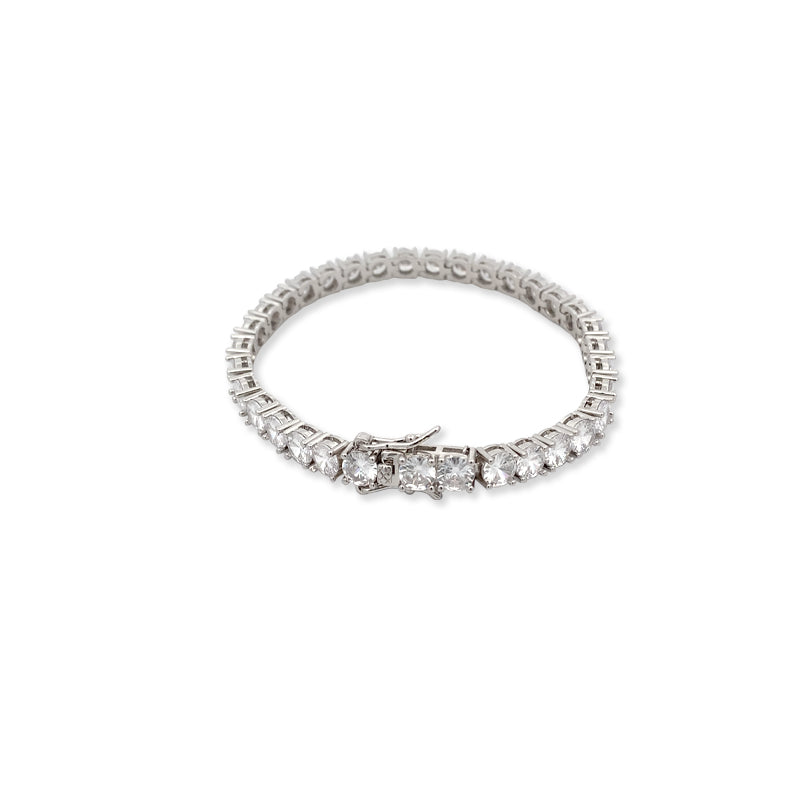Cubic Zirconia 3mm Tennis Bracelet - CHOMEL