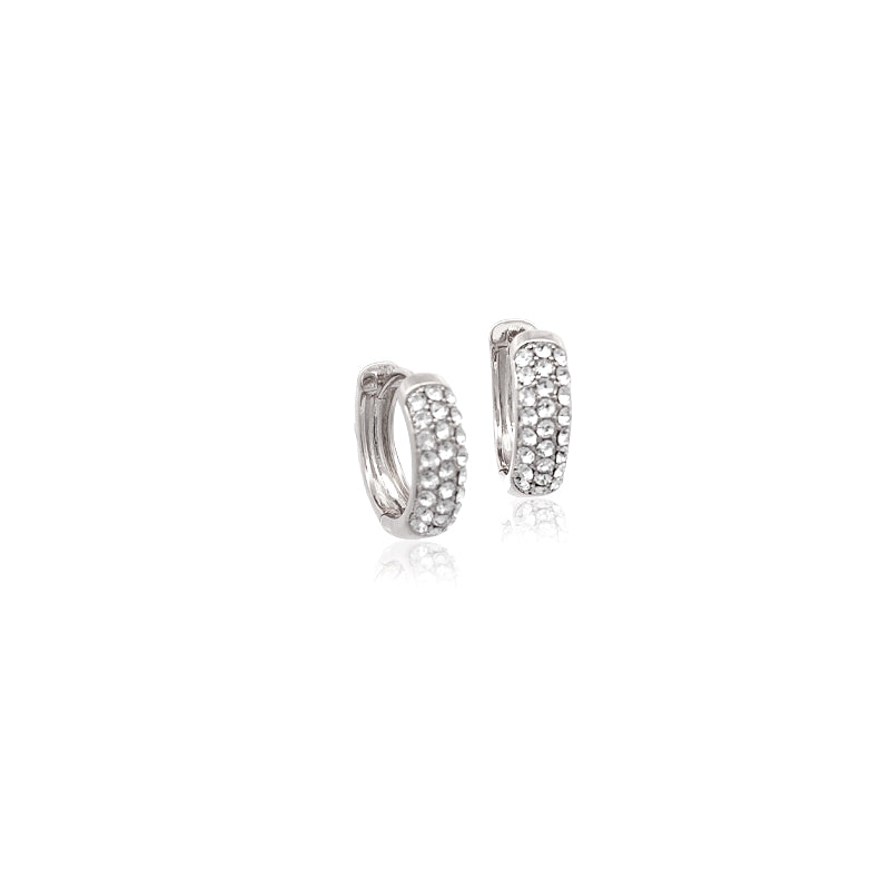 Cubic Zirconia Hoop Earrings - CHOMEL
