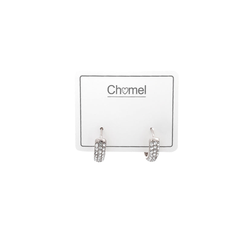 Cubic Zirconia Hoop Earrings - CHOMEL