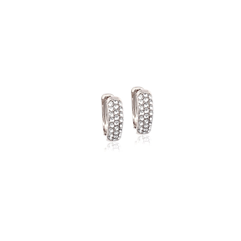 Cubic Zirconia Hoop Earrings - CHOMEL
