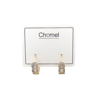Cubic Zirconia Hoop Earrings - CHOMEL