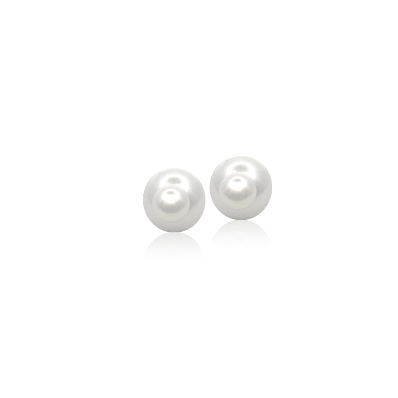 Double Pearl Stud Earrings - CHOMEL
