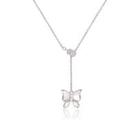 Butterfly Mother of Pearl Necklace - CHOMEL