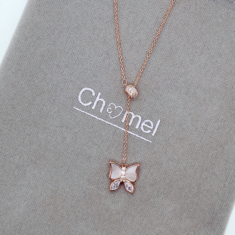 Butterfly Mother of Pearl Necklace