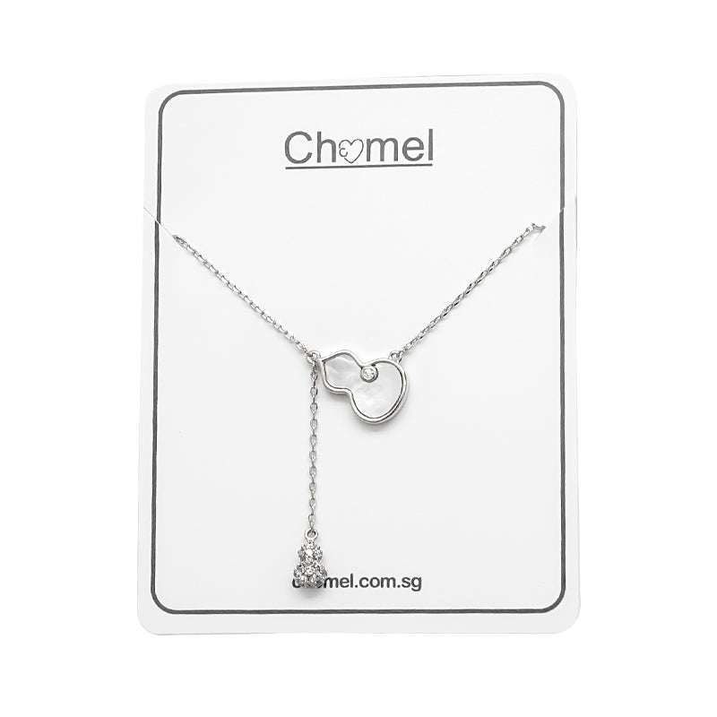 Gourd-Hulu Cubic Zirconia Necklace - Unique Jewelry with Sparkling