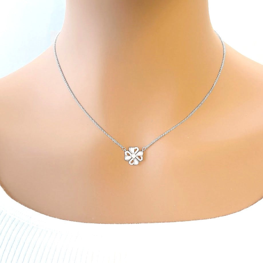 Mother of Pearl Clover Necklace - CHOMEL