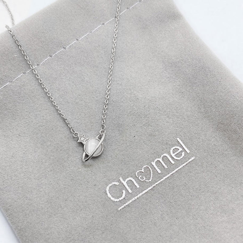 Planet Cubic Zirconia Necklace - CHOMEL