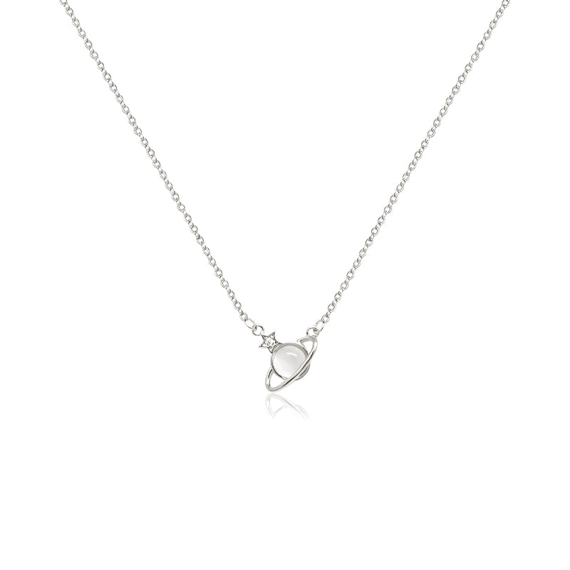 Planet Cubic Zirconia Necklace - CHOMEL