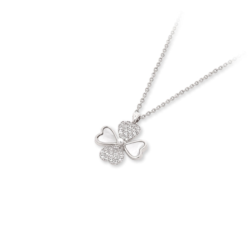 Mother of Pearl Clover Necklace - CHOMEL