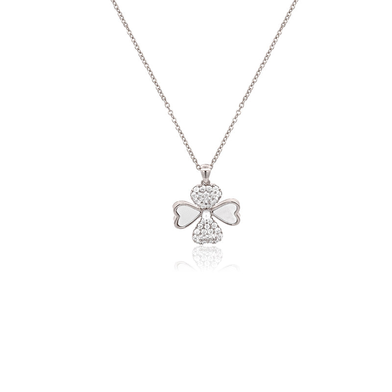 Mother of Pearl Clover Necklace - CHOMEL