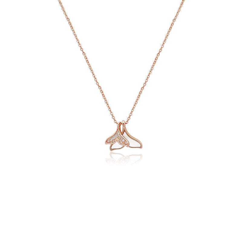 Mermaid Tail Cubic Zirconia Necklace - CHOMEL