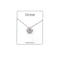 Heart Cubic Zirconia Necklace - CHOMEL