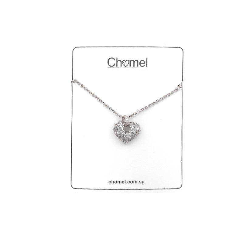 Heart Cubic Zirconia Necklace - CHOMEL