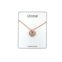 Heart Cubic Zirconia Necklace - CHOMEL