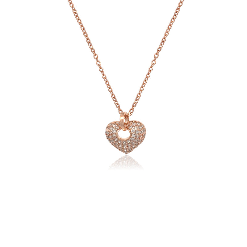 Heart Cubic Zirconia Necklace - CHOMEL