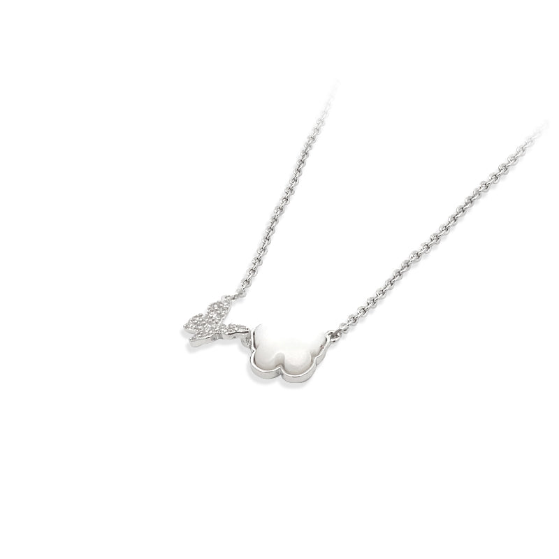 Butterfly Mother of Pearl Necklace - CHOMEL