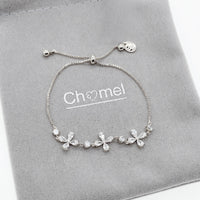 花立方氧化锆手链