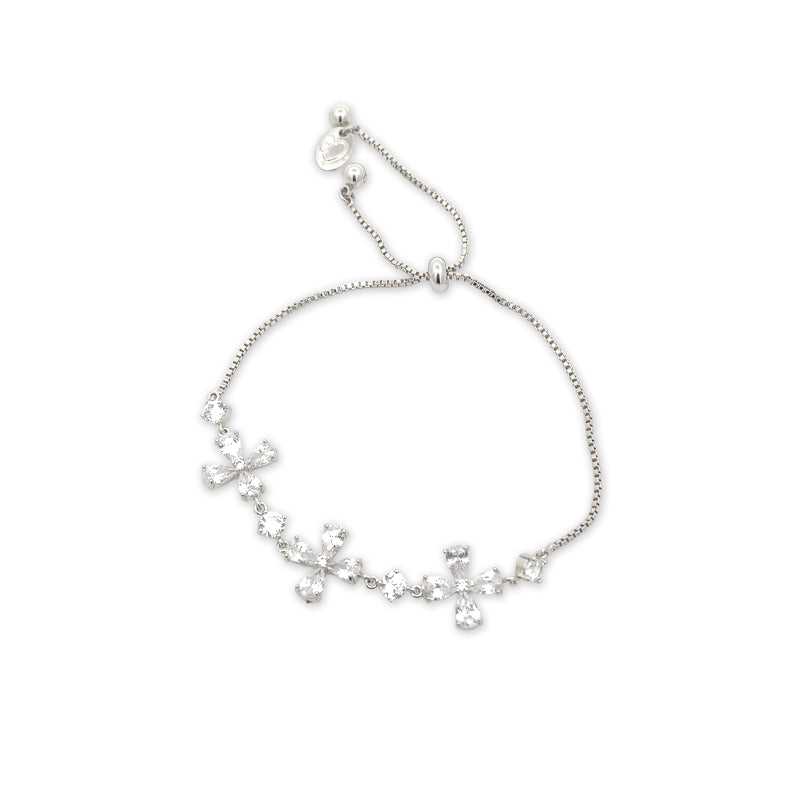 花立方氧化锆手链