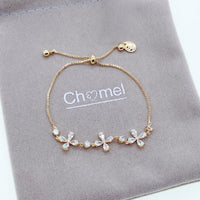 花立方氧化锆手链