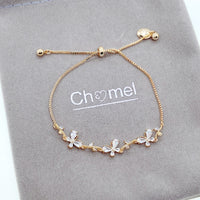 花立方氧化锆手链